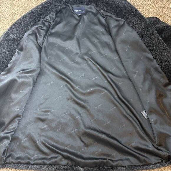 Bernardo Womens Black Faux Fur Coat Button Down Womens M EUC Mob Wives - Picture 8 of 11